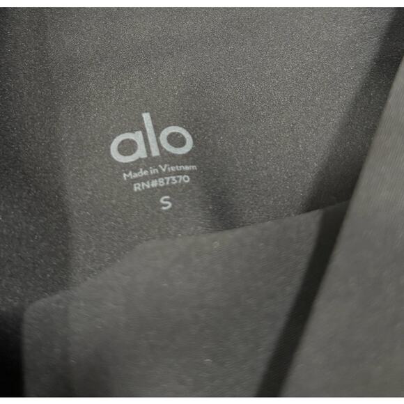 ALO Yoga High Waist Airlift Capri Legging Black Small NWT - Picture 5 of 7